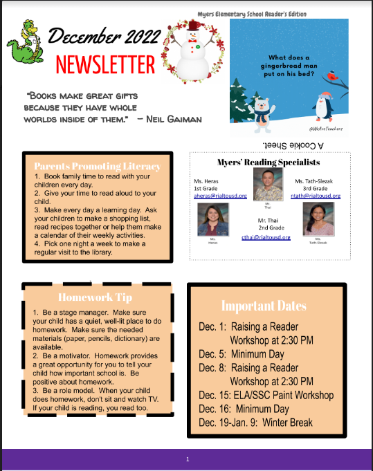  December Newsletter